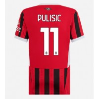 Fotballdrakt Dame AC Milan Christian Pulisic #11 Hjemmedrakt 2024-25 Kortermet